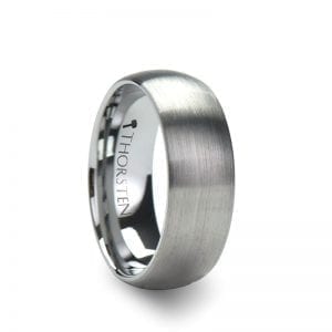 PERSEUS Brushed Finish Rounded Tungsten Carbide Ring
