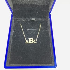aBc 14k Yellow Gold Pendant