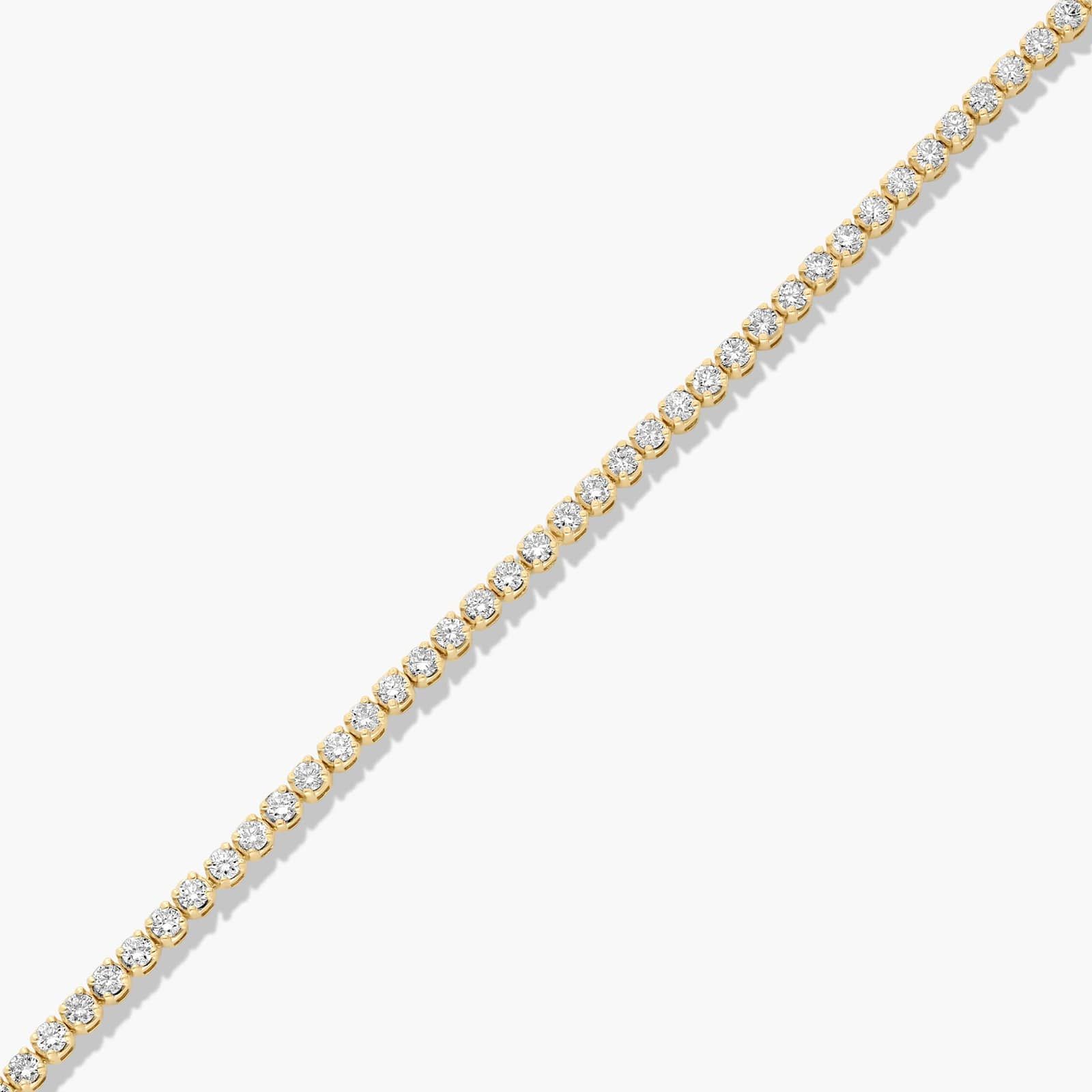 14K Yellow Gold 1.75ctw Lab Grown Diamond Tennis Bracelet - Image 3