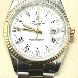 ⁠Pre-Owned Rolex Datejust 36mm Two-Tone 18K Yellow Gold & Steel Oyster Band⁠