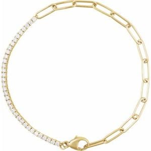 Lab-Grown Diamond Line Bracelet