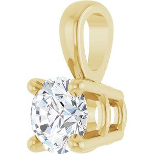 Lab-Grown Diamond Solitaire Pendant - Image 2