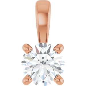 Lab-Grown Diamond Solitaire Pendant - Image 6