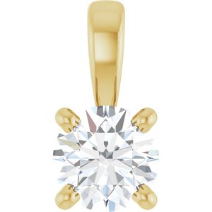 Lab-Grown Diamond Solitaire Pendant