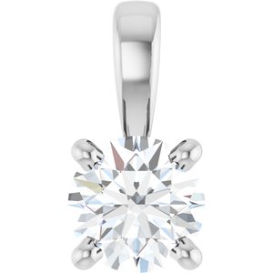 Lab-Grown Diamond Solitaire Pendant - Image 5