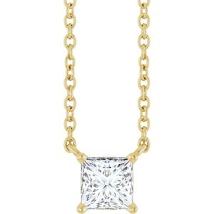 Lab-Grown Diamond Solitaire Necklace