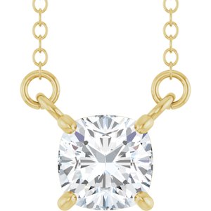 Lab-Grown Diamond Solitaire Necklace