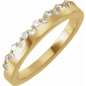 Lab-Grown Diamond Scatter Wide-Band Ring