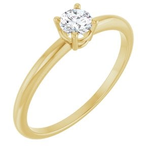 Lab-Grown Diamond Solitaire Ring