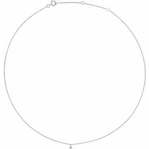 Lab-Grown Diamond Solitaire Necklace