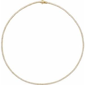 Lab-Grown Diamond Line Necklace