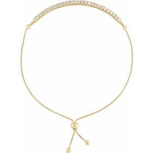 Lab-Grown Diamond Bolo Bracelet